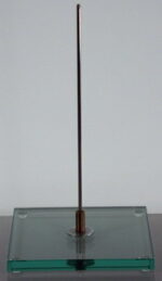 Candela asta acciaio 50cm