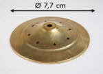 Calotta con rombi d: 7,7cm colore-ottone