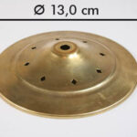 Calotta con rombi d:13,0cm colore-ottone