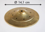 Calotta con rombi d:14,0cm colore-ottone