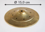 Calotta con rombi d:15,0cm colore-ottone
