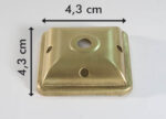Calotta 4-lati 4,3cm color-ottone