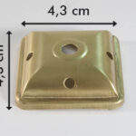 Calotta 4-lati 4,3cm color-ottone