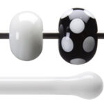 BULLSEYE Bacchette 0013 F bianco F solo in VE=10 pezzi = ca. 200gr.