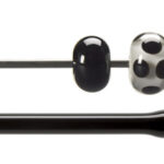 BULLSEYE Bacchette 0100 F nero F solo in VE=10 pezzi = ca. 200gr.