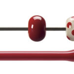 BULLSEYE Bacchette 0124 F rosso F solo in VE=10 pezzi = ca. 200gr.