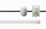 BULLSEYE Bacchette 0313 F alabastro bianco F solo in VE=10 pezzi = ca. 200gr.