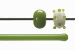 BULLSEYE Bacchette 0312 F pisello verde F solo in VE=10 pezzi = ca. 200gr.