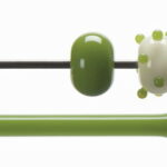 BULLSEYE Bacchette 0312 F pisello verde F solo in VE=10 pezzi = ca. 200gr.