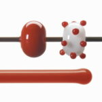 BULLSEYE Bacchette 0024 F pomodoro rosso F solo in VE=10 pezzi = ca. 200gr.