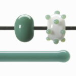 BULLSEYE Bacchette 0117 F foglia verde F solo in VE=10 pezzi = ca. 200gr.