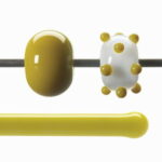 BULLSEYE Bacchette 0227 F oro verde F solo in VE=10 pezzi = ca. 200gr.