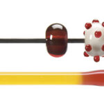 BULLSEYE Bacchette 1022 F rosso arancio F solo in VE=10 pezzi = ca. 200gr.