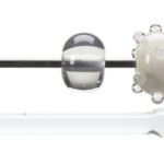 BULLSEYE Bacchette 1101 F trasparente F solo in VE=10 pezzi = ca. 200gr.