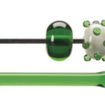 BULLSEYE Bacchette 1107 F verde chiaro F solo in VE=10 pezzi = ca. 200gr.