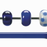 BULLSEYE Bacchette 1114 F blu cobalto F solo in VE=10 pezzi = ca. 200gr.