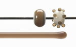 BULLSEYE Bacchette 1409 F chiaro marrone F solo in VE=10 pezzi = ca. 200gr.