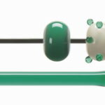 BULLSEYE Bacchette 1417 F verde F solo in VE=10 pezzi = ca. 200gr.