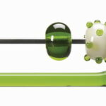 BULLSEYE Bacchette 1426 F verde prinavera F solo in VE=10 pezzi = ca. 200gr.