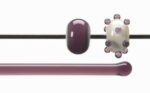 BULLSEYE Bacchette 1428 F chiaro rosa F solo in VE=10 pezzi = ca. 200gr.