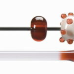 BULLSEYE Bacchette 1305 F corallo rosa F solo in VE=10 pezzi = ca. 200gr.