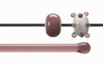 BULLSEYE Bacchette 1405 F prugna chiaro F solo in VE=10 pezzi = ca. 200gr.