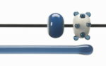 BULLSEYE Bacchette 1406 F acciaio blu F solo in VE=10 pezzi = ca. 200gr.
