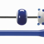 BULLSEYE Bacchette 1164 F caribic blu F solo in VE=10 pezzi = ca. 200gr.