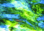 YOUGHIOGHENY 4676 SP PG 4 pallido-scuro verde blu rosa Dimensioni 62 x 90 cm = 0.56 qm Cassa = 45 Lastre = 25,2 qm