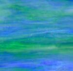 WISSMACH 197 D blu verde bianco flat glass 3mm, 82 x 107 cm