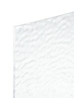 BULLSEYE 1101-21F PG 0RF trasparente ripple Rip F Dimensioni 51 x 90 cm = 0.46 qm Cassa = 66 Lastre = 29,70 qm
