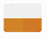 BULLSEYE 1025-31Fi PG 2F i pallido arancio DR Fi trasparente Dimensioni 51 x 90 cm = 0.46 qm Cassa = 66 Lastre = ~29,7qm