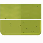 BULLSEYE 1241-50F PG 1DF pigna verde 1.5 F trasparente Dimensioni 51 x 45 cm = 0.23 qm Cassa = 100 Lastre = 23qm