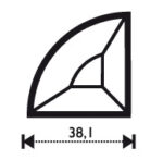 Bisell. 1/4 Tondo 1,5 x 1,5