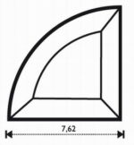 Bisell. 1/4 Tondo 3 x 3