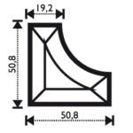 Bisell. Spig.int. 2 x2 x 3/4
