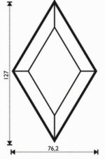 Bisell. rombo  3 x 5