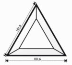 Specchio-BisellTriang 4 x4 x4