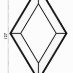 Specchio-Bisell. Romb. 3 x 5