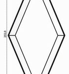 Specchio-Bisell. Romb10x 4,25