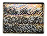 BULLSEYE 0100-25Fi Nero a spina di pesce iri 3mm 51x89cm=0,45qm