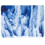 BULLSEYE 2140-30F Blu avventurina striato chiaro  3mm 51x89cm=0,45qm