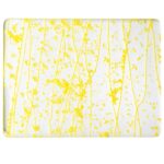 BULLSEYE 4220-00F Chiaro con fratture e stringhe gialle 3 millimetri 51x89cm = 0,45qm