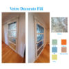 Vetro D'Arredamento Decorato Fili